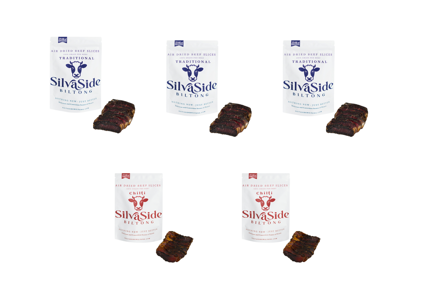 SilvaSide Favourites – 5 Pack Slices Mix (Traditional and Chilli) - 70G Bags