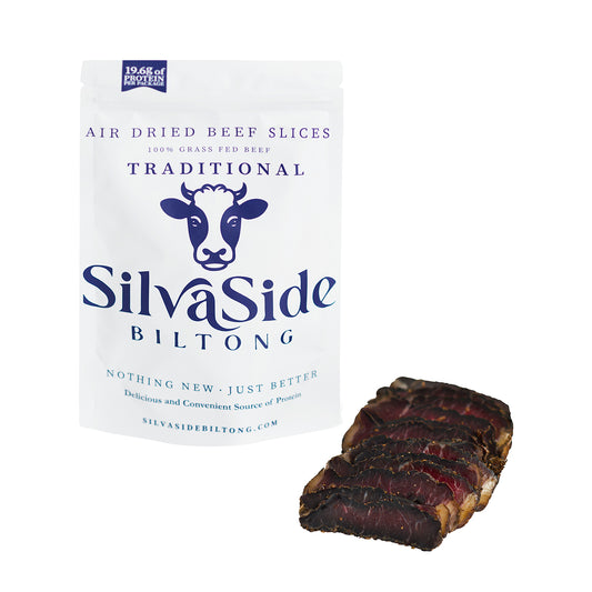Grass-Fed Beef Biltong Slices - Chilli or Traditional
